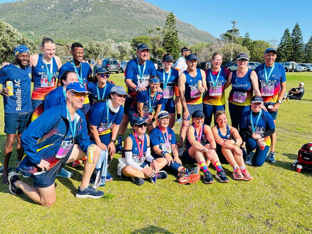 Challenge finishers with their medals at the club
